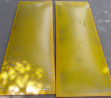 Steel Expanded Mesh Backing Polyurethane Wear Liner